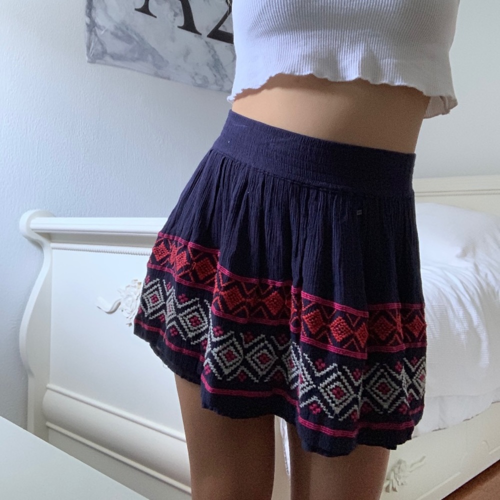 aeropostale navy blue mini skirt